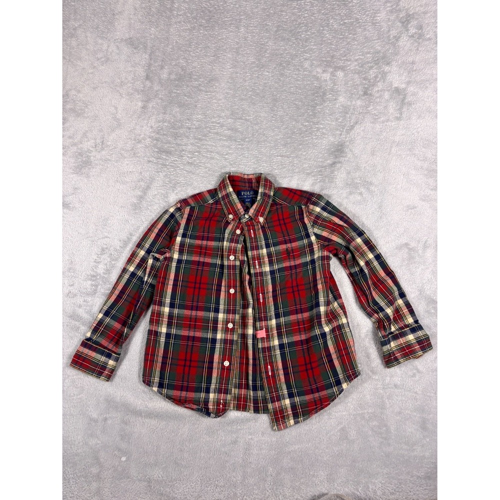 Polo Ralph Lauren Toddler Boys Plaid Button Shirt 4T Multicolor